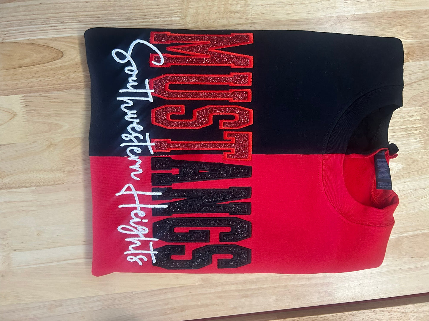 Split Color Sweat Shirt